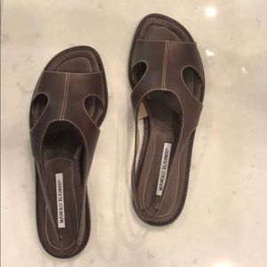 Chocolate Brown Manolo Blahnik sandals